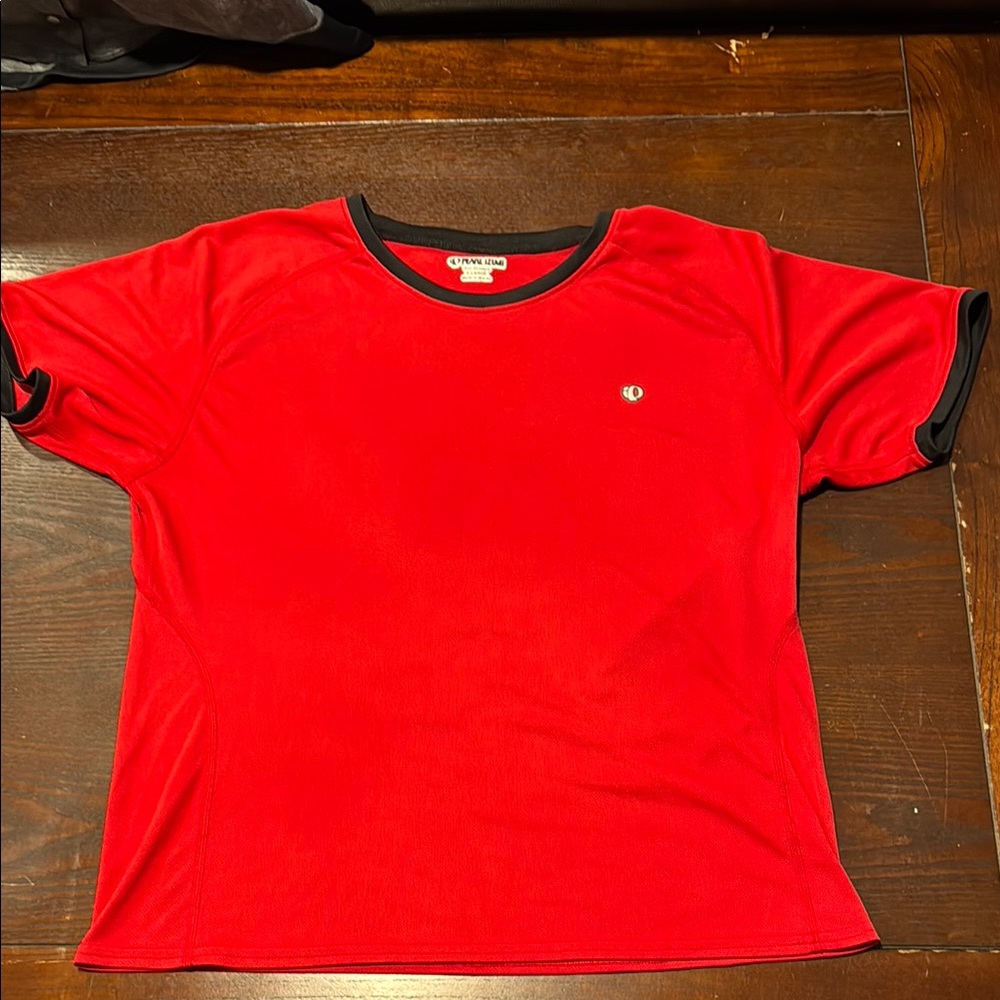 Pearl Izumi running shirt Red with Black Trim